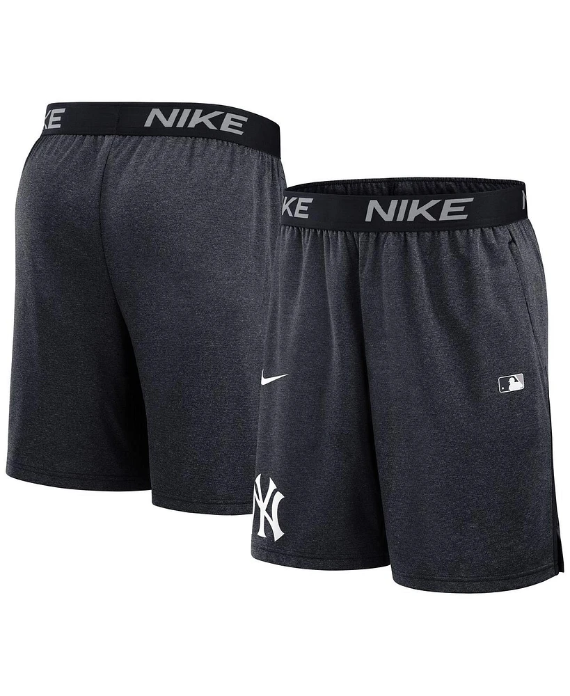 Nike Men's Navy New York Yankees Authentic Collection Performance Knit Shorts