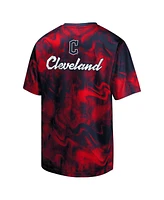 Outerstuff Big Boys and Girls Navy/Red Cleveland Guardians Pinch Hitter T-Shirt