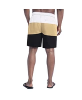 G-iii Sports by Carl Banks Men's Black/Tan Pittsburgh Steelers Sunrise Volley Swim Shorts