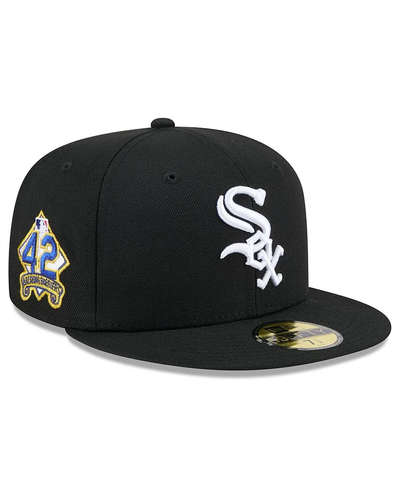 New Era Men's Black Chicago White Sox 2025 Jackie Robinson Day 59FIFTY Fitted Hat