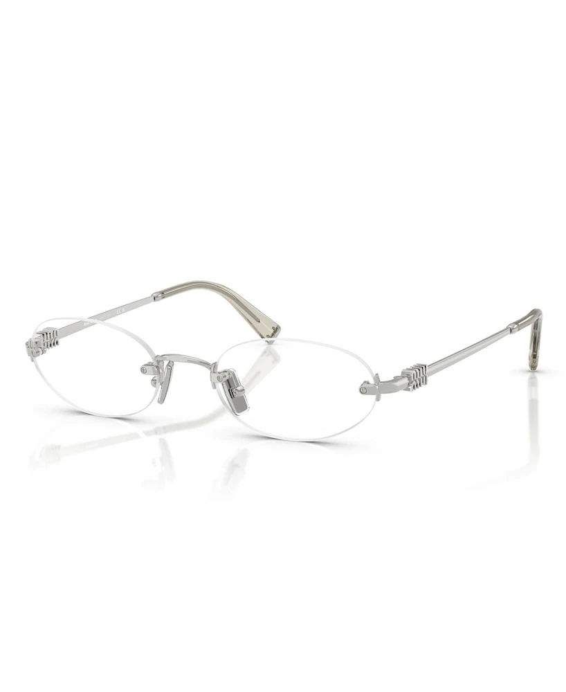 Miu Miu Women's Oval Eyeglasses, Mu 53WV