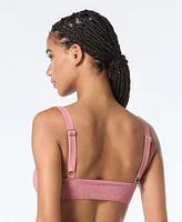 Michael Kors Women's Grommet Square-Neck Bikini Top