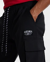 Ecko Unltd Men's Toggle Pouch Cargo Jogger Pants