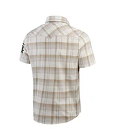 Fanatics Men's Gray Chicago White Sox Plaid Full-Snap Shirt