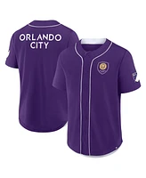Fanatics Men's Purple Orlando City Sc Injury Time Baseball Jersey
