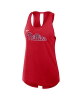 Nike Women's Red Philadelphia Phillies Crisscross Performance Tank Top