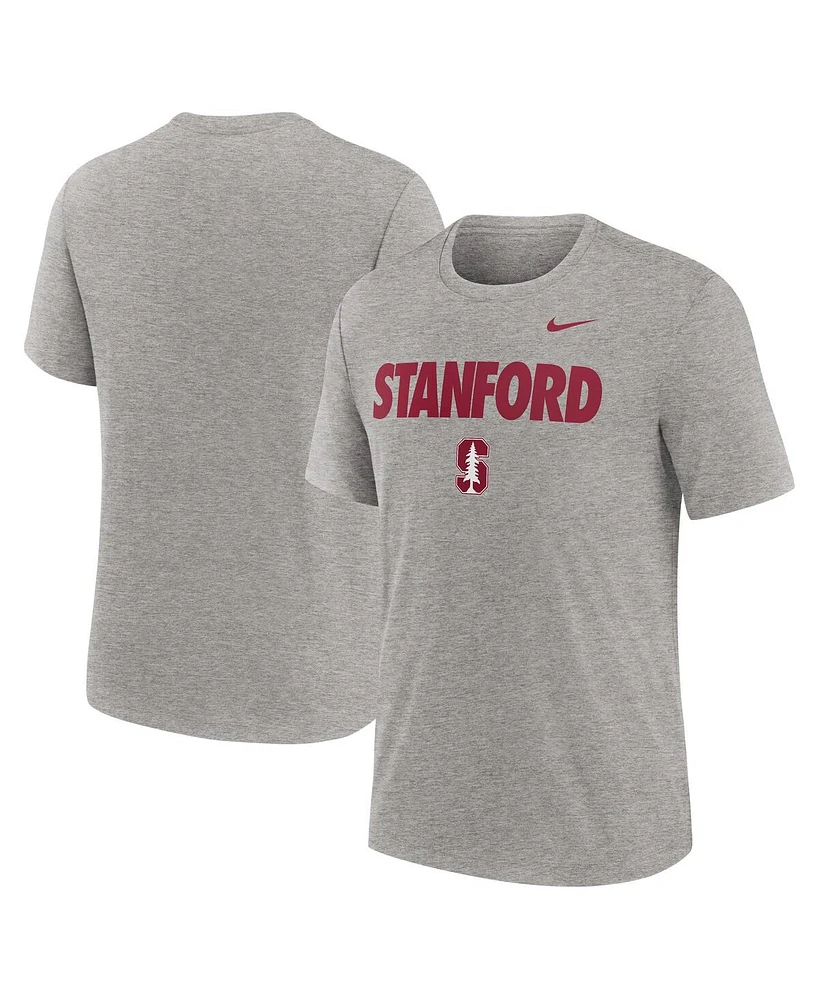 Nike Men's Heather Gray Stanford Cardinal Campus Local Tri-Blend T-Shirt