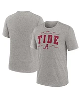 Nike Men's Heather Gray Alabama Crimson Tide Campus Local Tri-Blend T-Shirt
