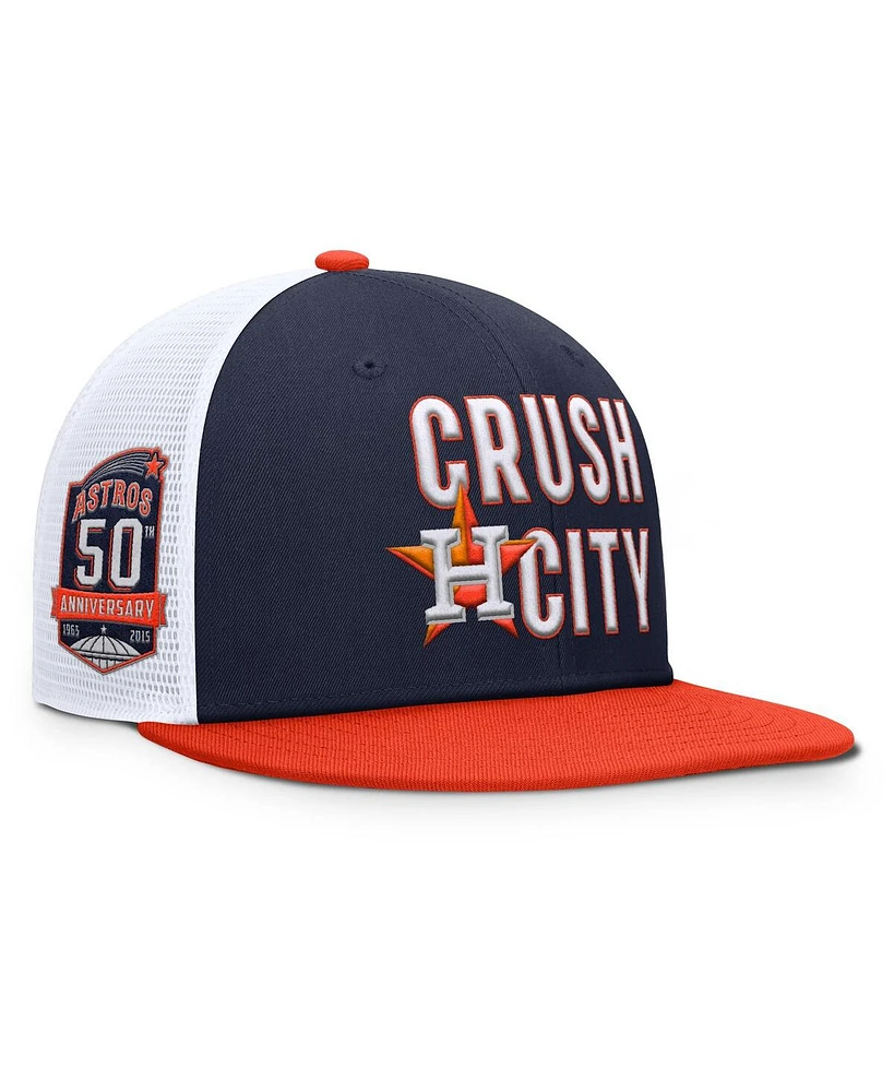 Nike Men's Navy/Orange Houston Astros Pro Performance Trucker Snapback Hat