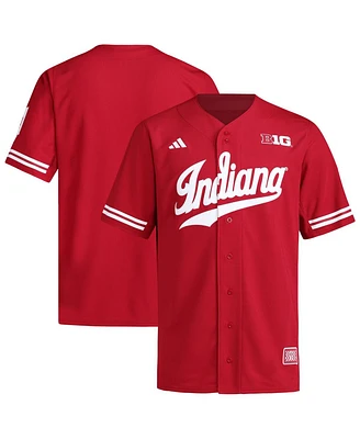 Adidas Men's Crimson Indiana Hoosiers Replica Baseball Jersey