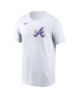 Nike Men's Ozzie Albies White Atlanta Braves 2024 City Connect Fuse Name Number T-Shirt