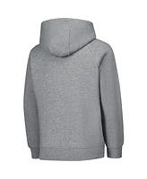 Nike 3BRAND by Russell Wilson Big Boys and Girls Gray Plate Logo Raglan Pullover Hoodie