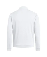 Adidas Men's White Miami Hurricanes Elevated Quarter-Zip Jacket