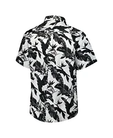 Tommy Bahama Men's Black Detroit Lions Sunnyvale Blooms Camp Button-Up Shirt