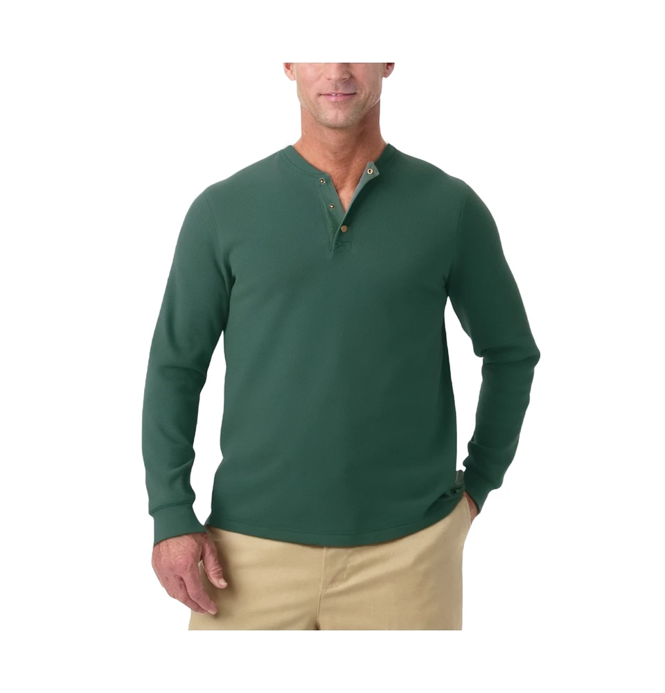 KingSize Big & Tall Bonded Sherpa Waffle Henley