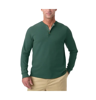 KingSize Big & Tall Bonded Sherpa Waffle Henley