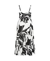 City Chic Plus Kehlani Print Maxi Dress