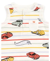 Hot Wheels Baby Boys 2 Pack Rompers