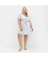 City Chic Plus Cara Print Dress