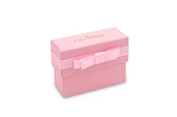 Lily Nily Girls Lab Ruby Bow Stud Earrings in 18K Gold over Sterling Silver