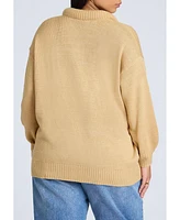 Eloquii Plus Round Neckline Slouchy Sweater