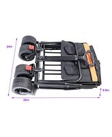 Big large capacity Folding cart Extra Long Extender Cart Folding Garden Shopping Beach Cart