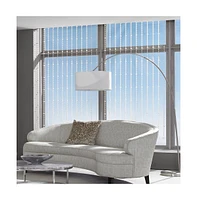 Kate Aurora 1 Piece Premium Luxury Large Pearl Beaded Window Curtain Panel