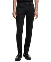 Boss by Hugo Men's Black Super-Soft Regular-Fit Jeans