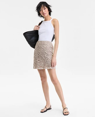 I.n.c. International Concepts Women's Cotton Crochet Skirt, Exclusively at Macy's