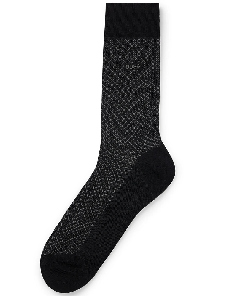 Boss by Hugo Boss Men's Regular-Length Patterned Socks