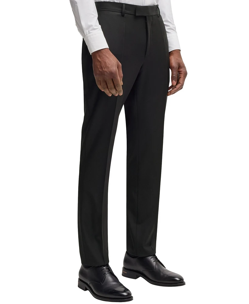Boss by Hugo Men's Virgin Wool Slim-Fit Trousers