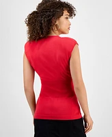 East On Rodeo Women's Sleeveless Button-Front Knit Vest