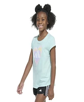 adidas Big Girls Short Sleeve Cap T-Shirt