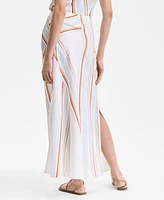 I.n.c. International Concepts Women's Striped Maxi Skirt, Exclusively at Macy's