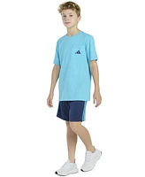 adidas Big Boys Short-Sleeve T-Shirt & Double-Knit Shorts, 2 Piece Set