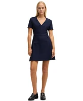 Boss by Hugo Women's V-Neck Business Dress