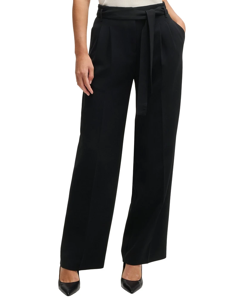 Boss by Hugo Women's Japanese Crepe Relaxed-Fit Trousers
