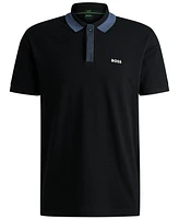 Boss by Hugo Men's Contrast Logo Polo Shirt