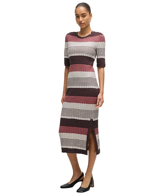 Boss by Hugo Boss Women's Structured-Stripe Dress