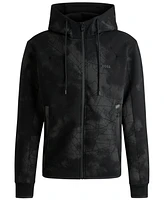 Boss by Hugo Boss Men's Reflective Artwork Zip-Up Hoodie