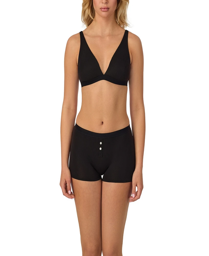 On Gossamer Women's Cabana Cotton Rib Plunge Bralette