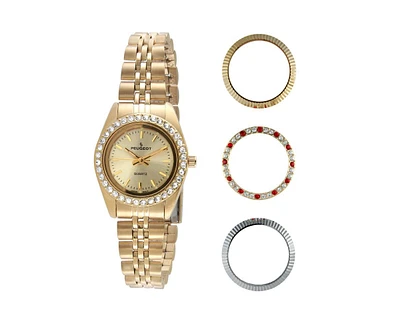 Peugeot Women Watch Gift set with Interchangeable Bezels