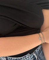 Adornia Tarnish Resistant Silver Set of Ball Bracelets