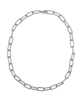 Adornia Tarnish Resistant Silver Wide Chunky Paper Clip Chain