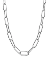 Adornia Tarnish Resistant Silver Wide Chunky Paper Clip Chain