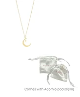 Adornia Gold Hanging Moon and Star Necklace