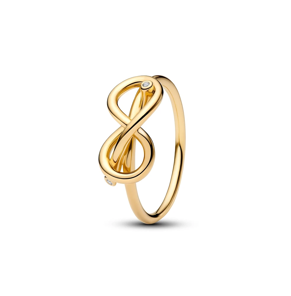 Pandora Infinity Knot 14K Gold-Plated Ring