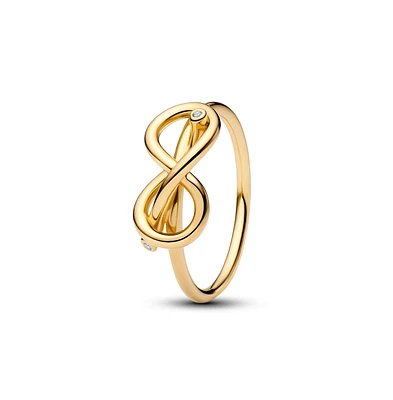 Pandora Infinity Knot 14K Gold-Plated Ring