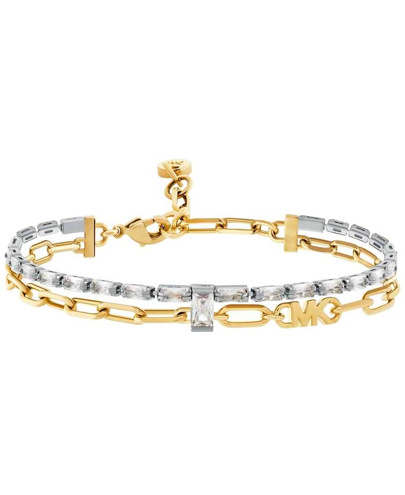 Michael Kors 14K Gold-Plated Brass Mixed Chain Bracelet