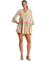 La Moda Clothing Women's Calypso Striped Kaftan